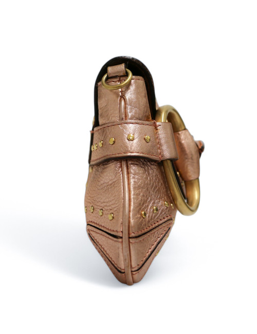Sac Gucci Horsebit en cuir rose brillant, collection Gucci x Tom Ford