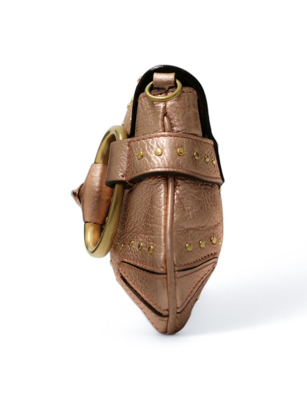 Sac Gucci Horsebit en cuir rose brillant, collection Gucci x Tom Ford