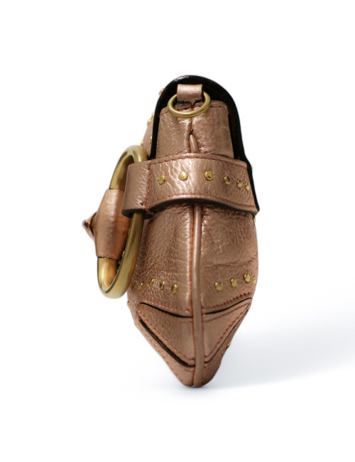 Sac Gucci Horsebit en cuir rose brillant, collection Gucci x Tom Ford