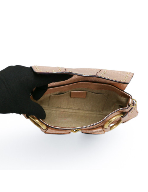 Sac Gucci Horsebit en cuir rose brillant, collection Gucci x Tom Ford