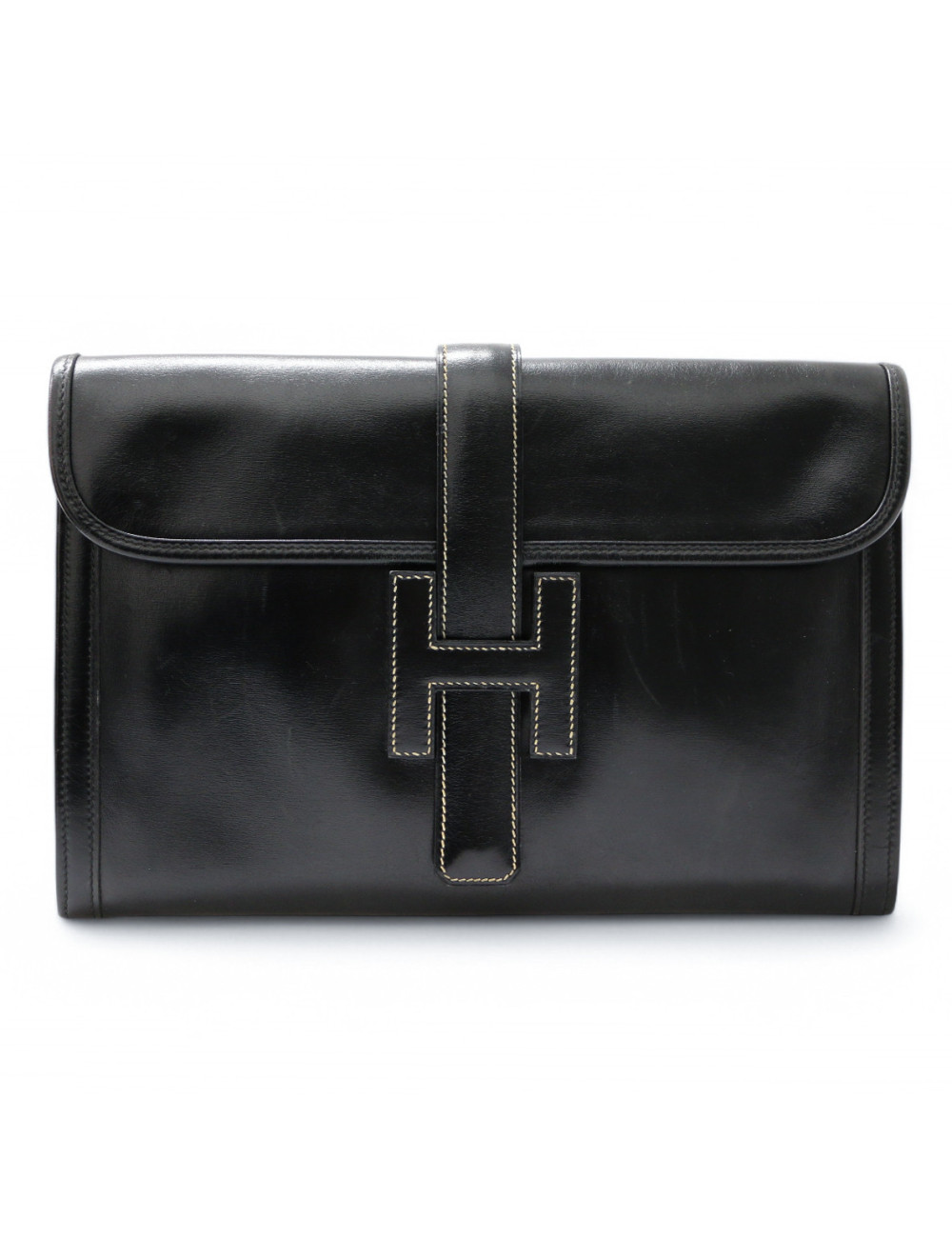 Pochette Jige Hermès noire  : livraison gratuite partout en Europe