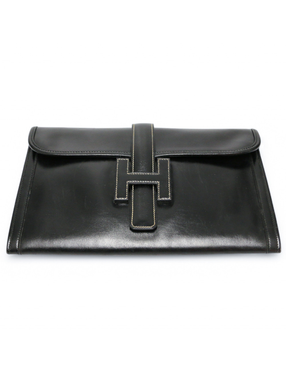 Pochette Jige Hermès noire  : livraison gratuite partout en Europe