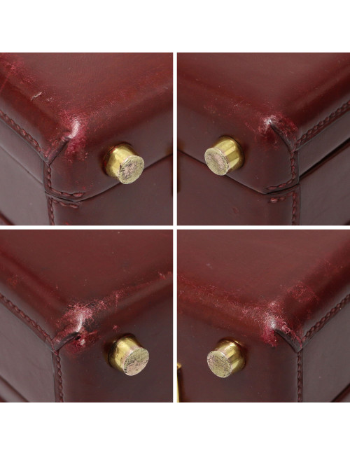 Attaché case Hermès Rouge H vintage : livraison en express possible
