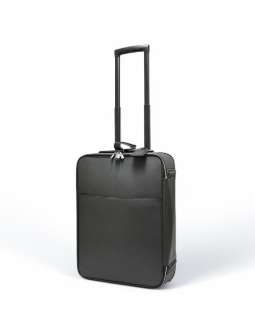 Valise roulante Pegase LOUIS VUITTON cuir Taiga ardoise