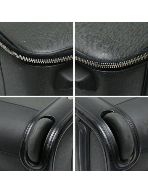 Valise roulante Pegase LOUIS VUITTON cuir Taiga ardoise