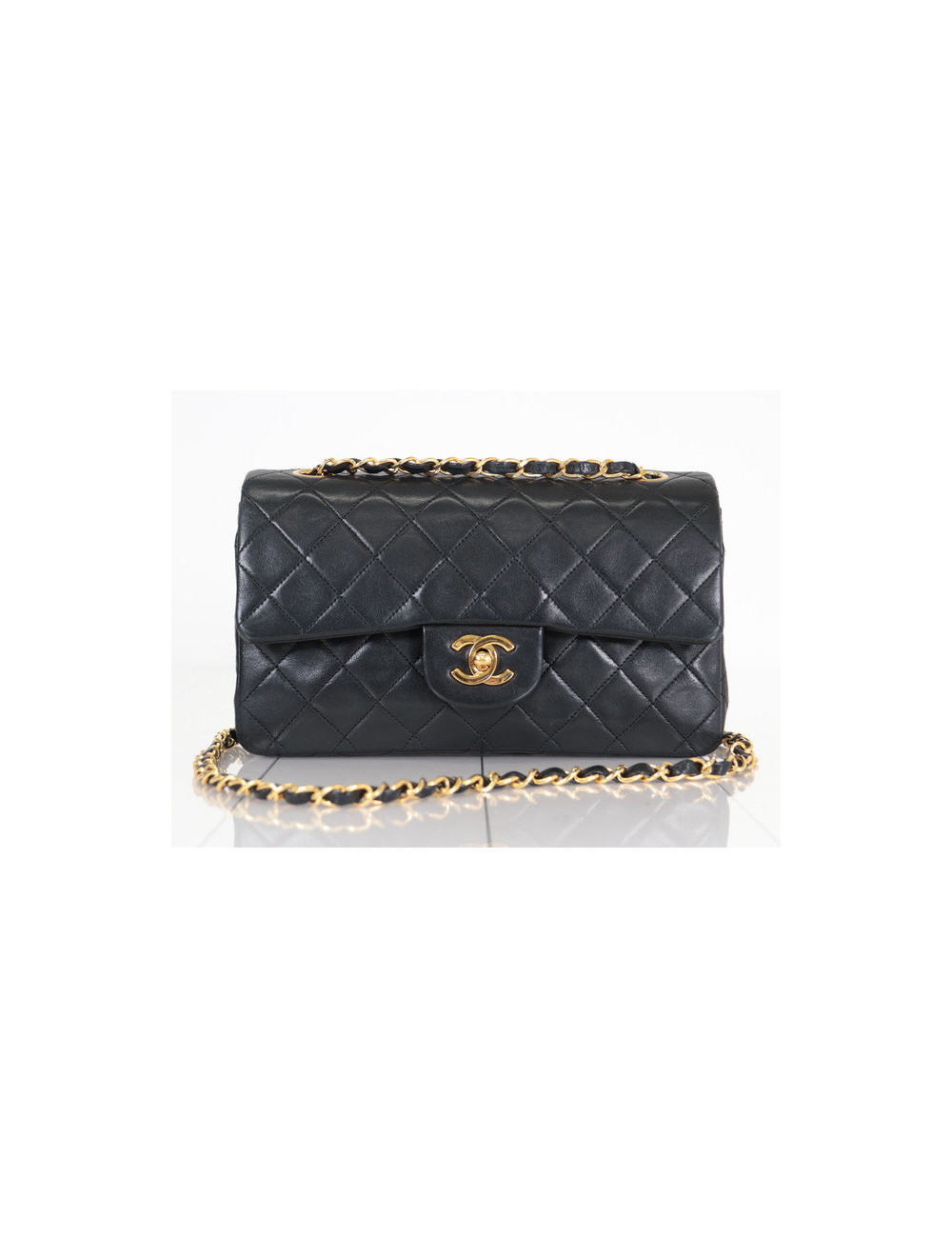 Sac classique CHANEL 23 noir : sac d'occasion certifiée authentique