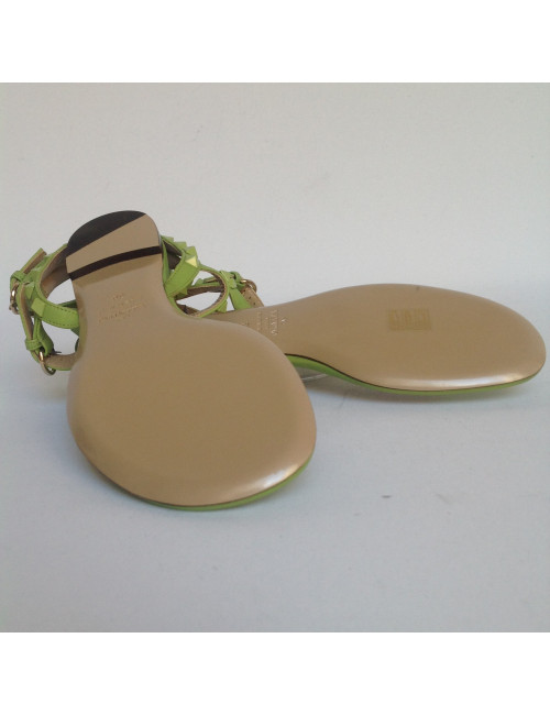 Sandales plates VALENTINO  T 38 pistache