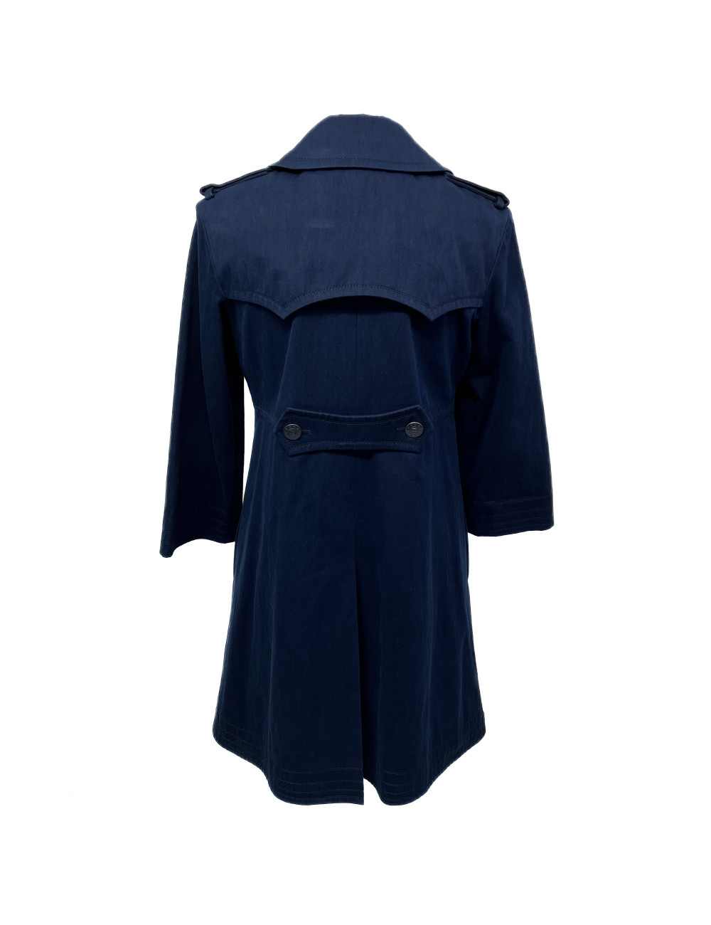 Trench coat denim CHANEL T 38 bleu