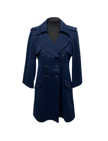 Trench coat Chanel toile bleu marine : occasion certifiée authentique
