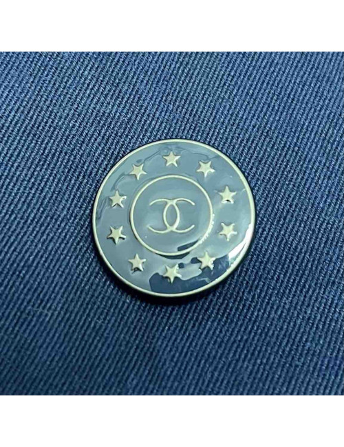 Trench coat denim CHANEL T 38 bleu