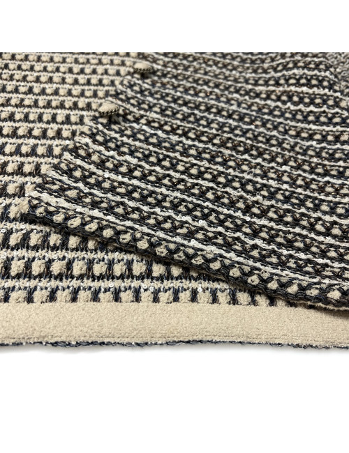 Cardigan T 38 CHANL fils dorés