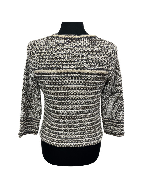 Cardigan T 38 CHANL fils dorés