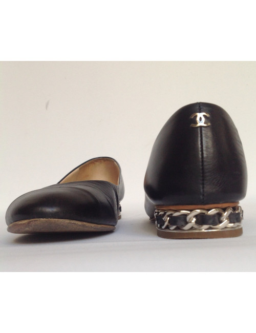 Ballerines CHANEL t 39.5 chaines