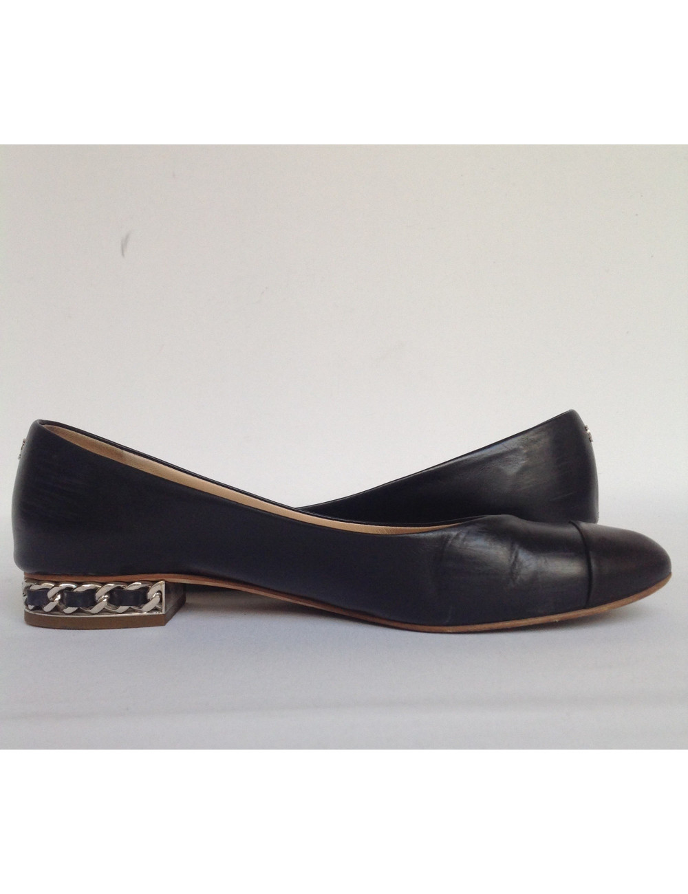 Ballerines CHANEL t 39.5 chaines