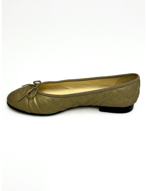 Ballerines Chanel T37,5 matelassées : occasion certifiée authentique