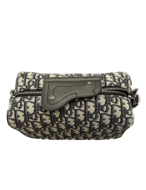 Sac DIOR toile et cuir bleu : livraison gratuite en Europe