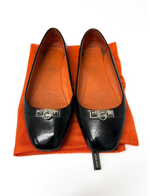 Ballerines HERMES T36 cuir verni