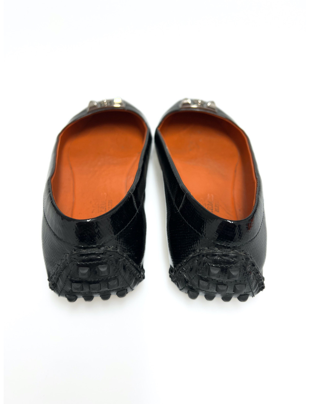 Ballerines HERMES T36 cuir verni