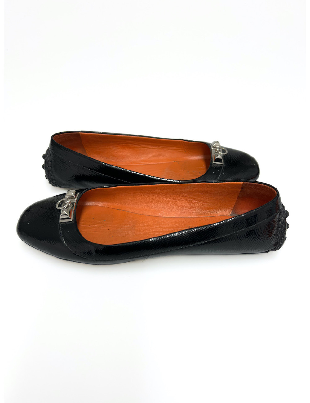 Ballerines HERMES T36 cuir verni