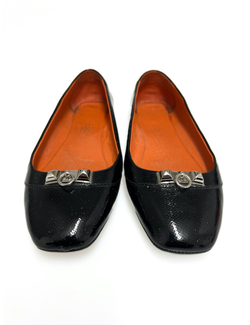 Ballerines HERMES T36 cuir verni