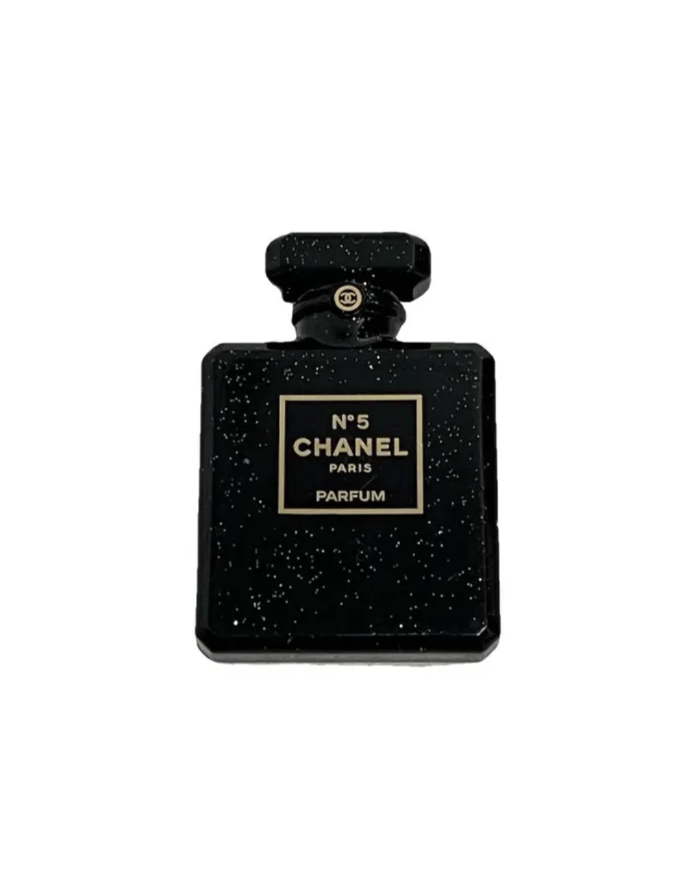 Broche parfum CHANEL noir