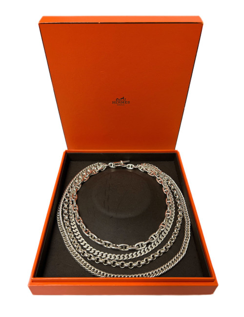 Collier multirangs Chaîne d'Ancre HERMES
