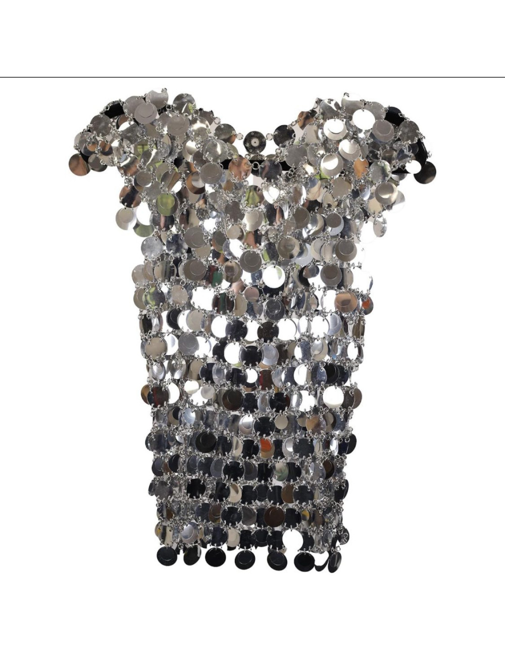 Haut métallisé PACO RABANNE sans manches