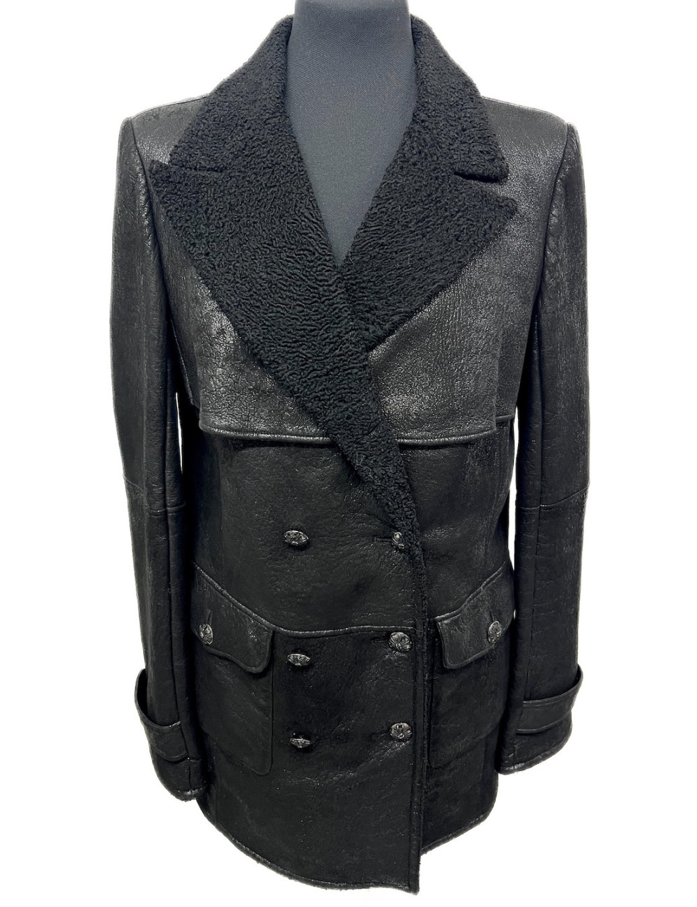 Caban T 42 CHANEL agneau noir