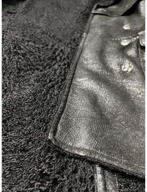 Caban Chanel agneau noir en taille 42 : occasion certifiée authentique