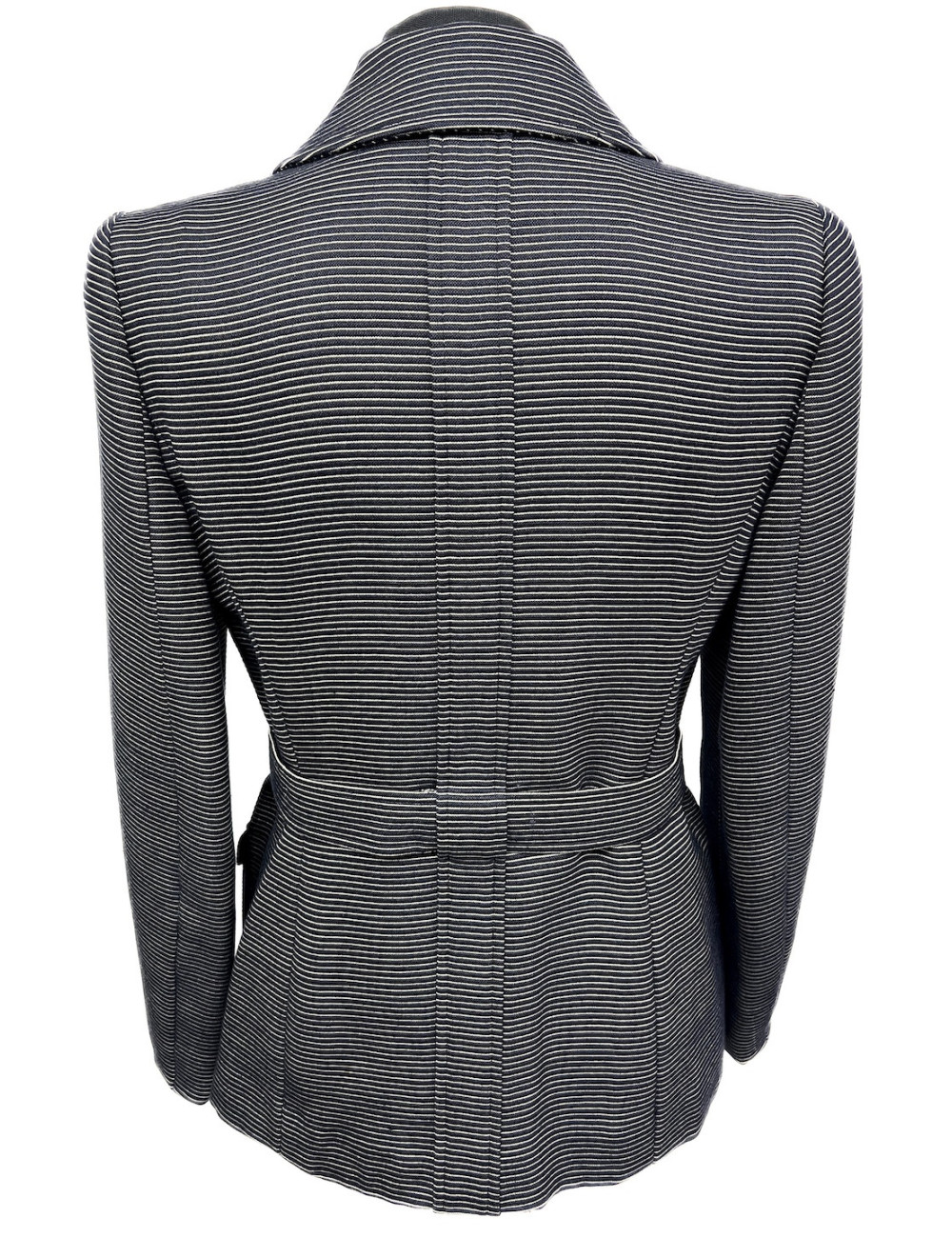 Veste CHANEL bleu marine T42 rayé