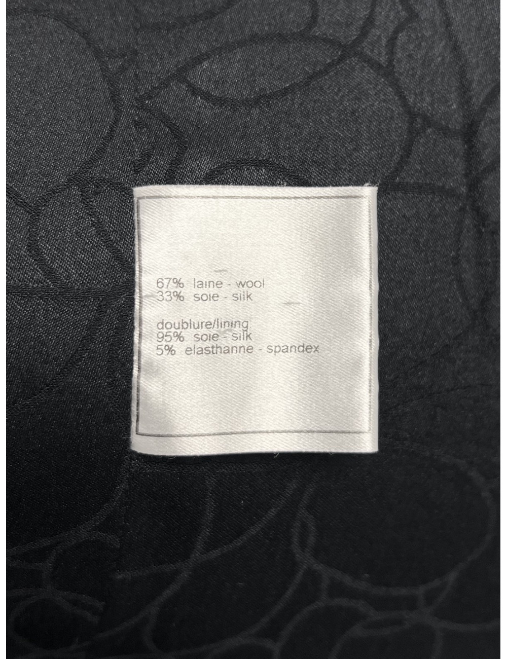 Veste CHANEL bleu marine T42 rayé