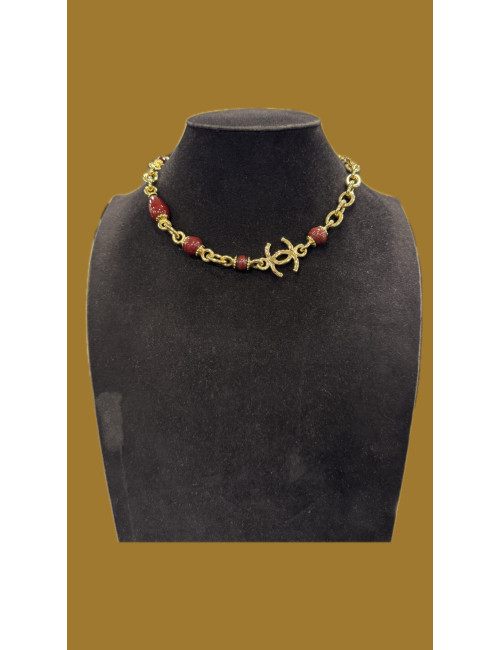 Ras de cou CHANEL bordeaux