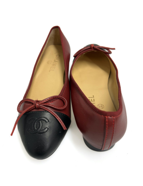Ballerines CHANEL bordeaux