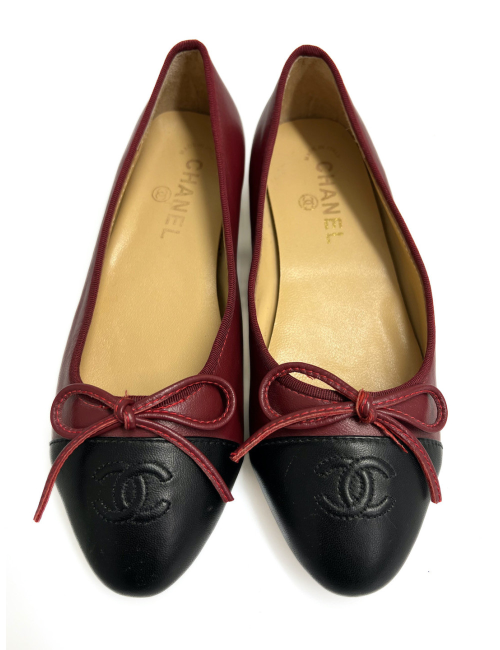 Ballerines CHANEL bordeaux