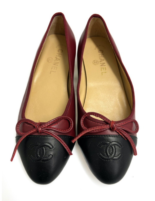 Ballerines CHANEL bordeaux
