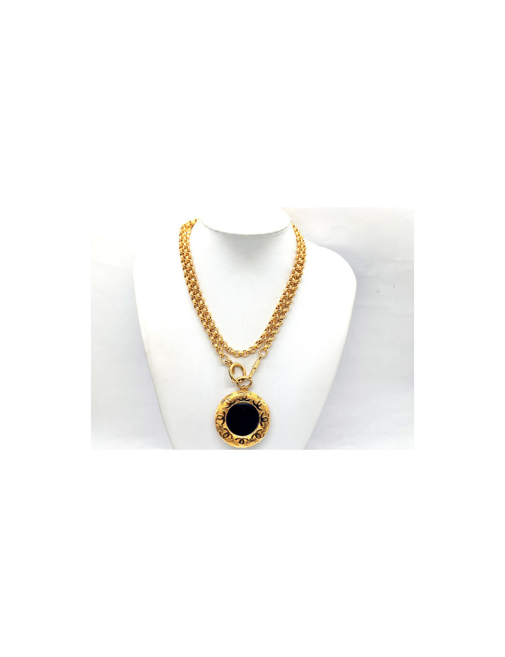 Collier miroir CHANEL vintage