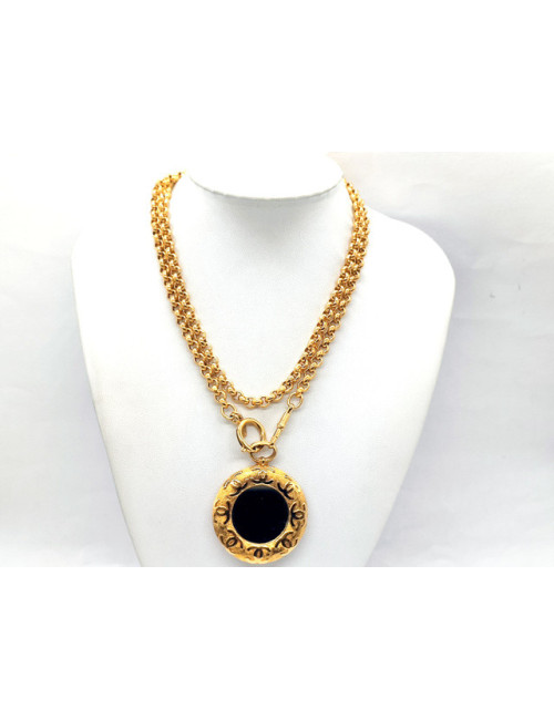 Collier miroir CHANEL vintage