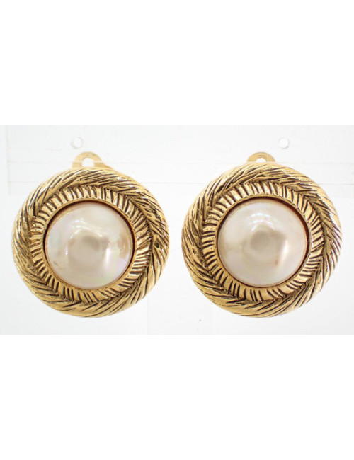 Clips CHANEL perles vintage