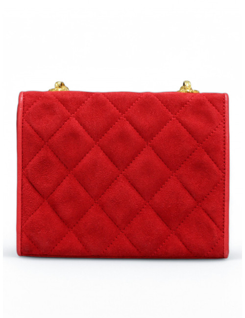 Sac bijouterie Gripoix Chanel en velours rouge : occasion certifiée authentique