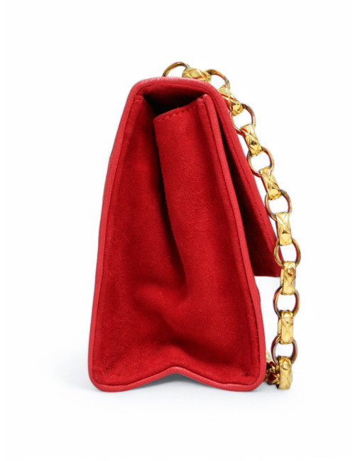 Sac Gripoix CHANEL velours rouge