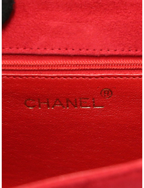 Sac bijouterie Gripoix Chanel en velours rouge : occasion certifiée authentique