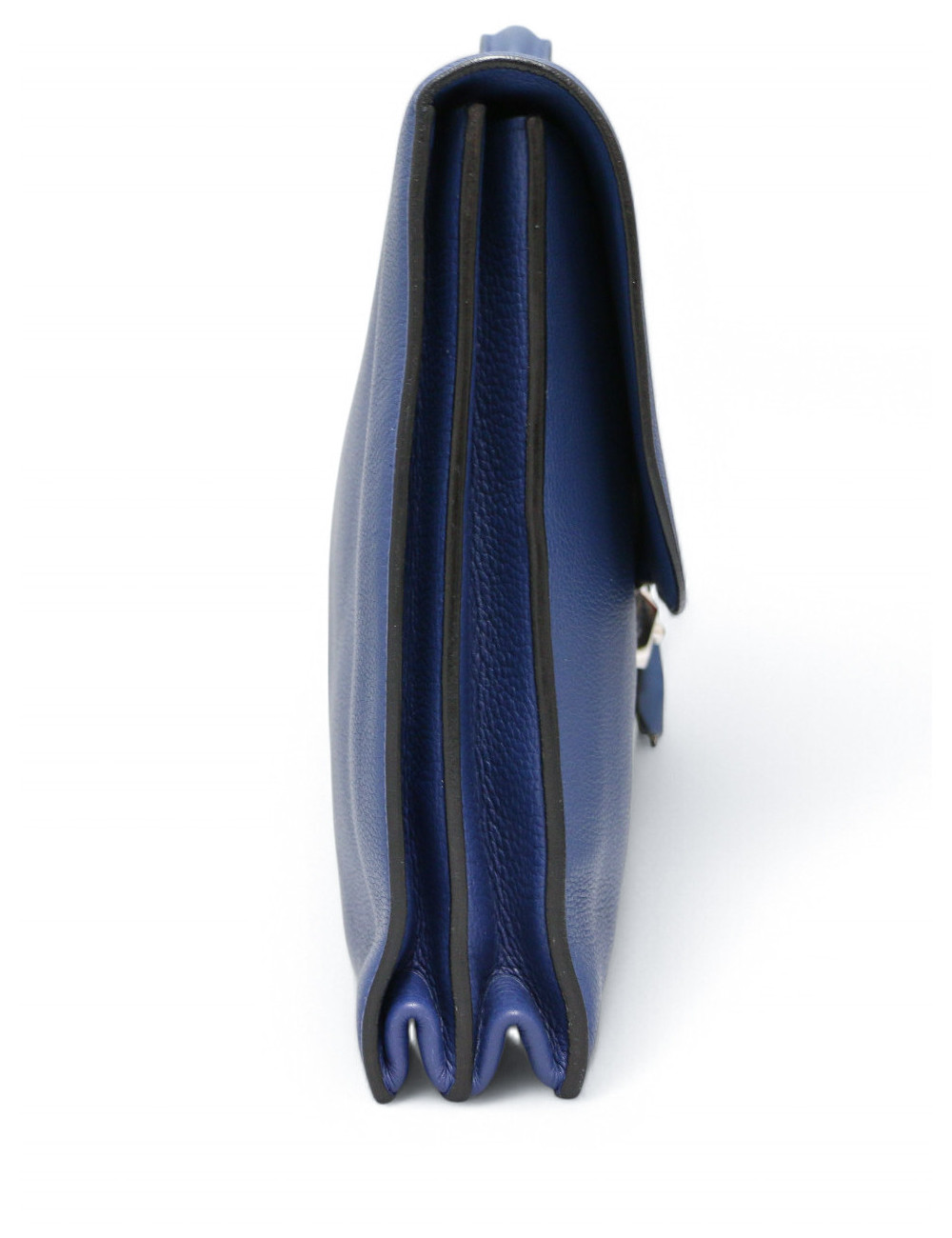 Sac à dépêches Hermès Taurillon Clémence bleu : livraison avec suivi