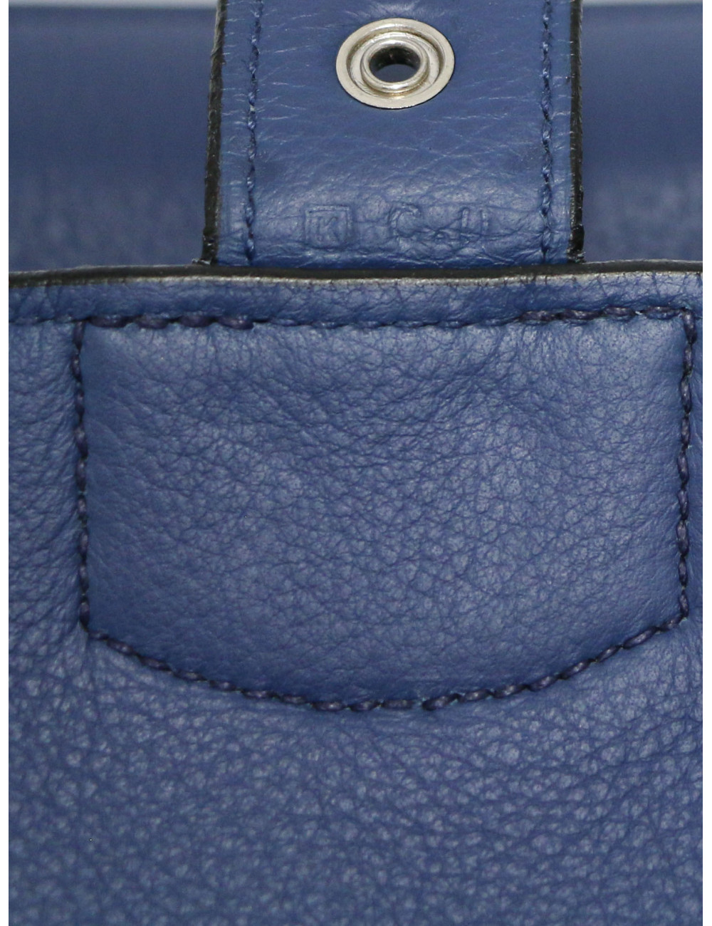 Sac à dépêches Hermès Taurillon Clémence bleu : livraison avec suivi
