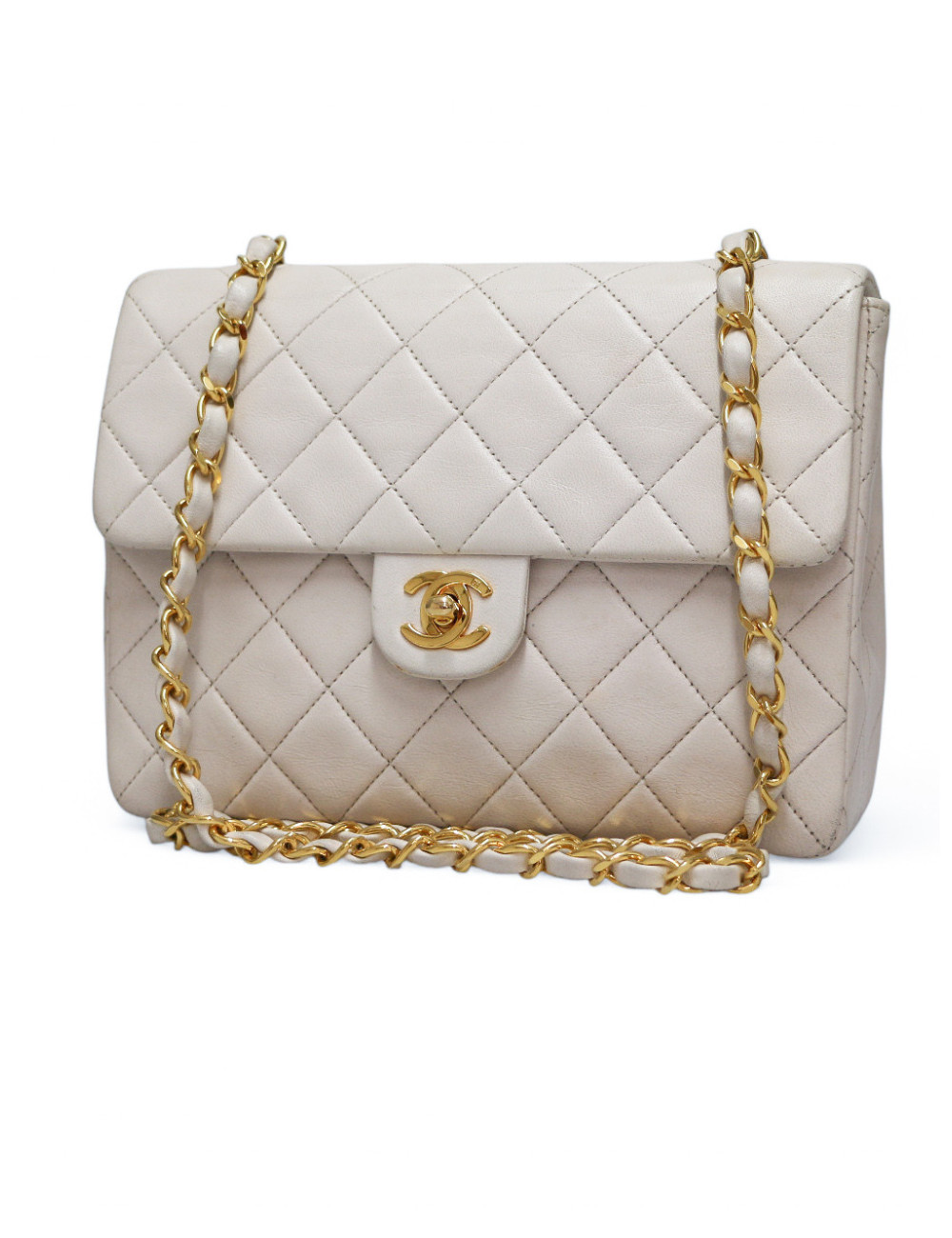 Sac blanc CHANEL classique