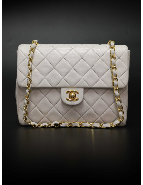 Sac blanc CHANEL classique