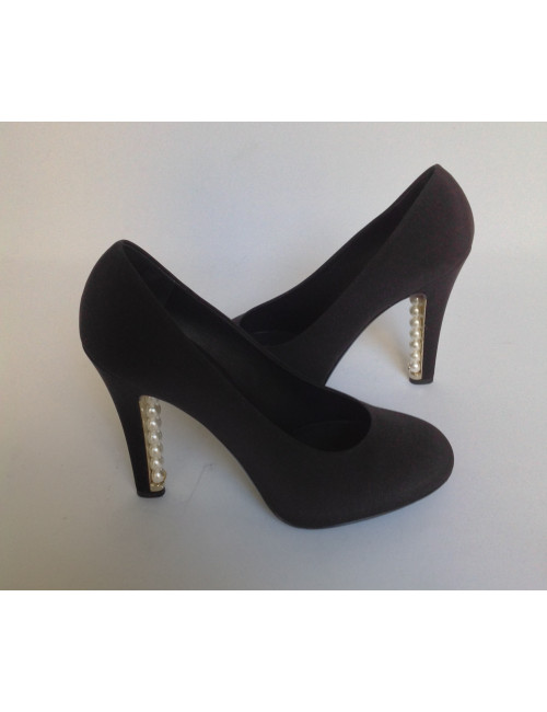 Escarpins CHANEL  perles nacrées