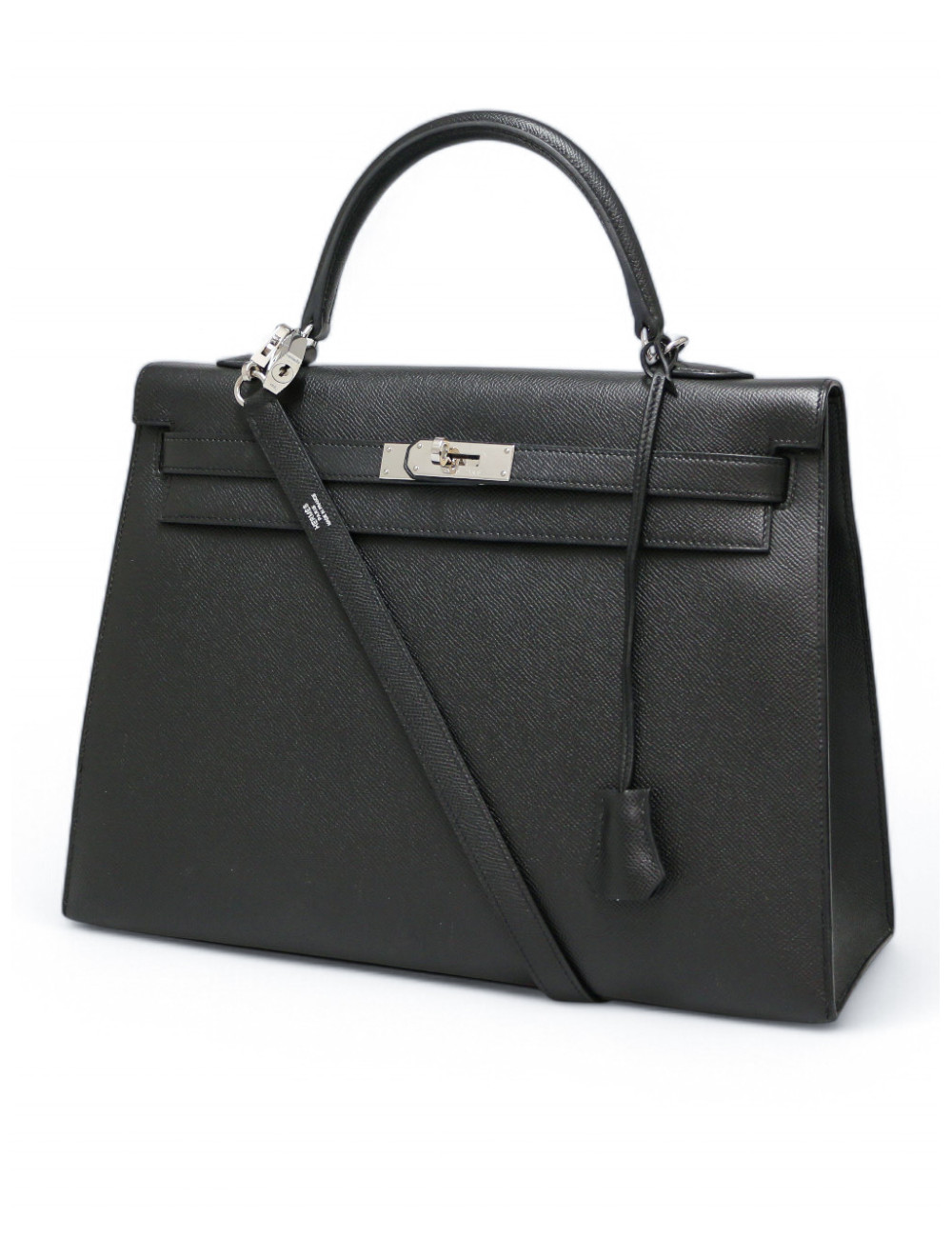 Sac Kelly 35 sellier HERMES epsom noir
