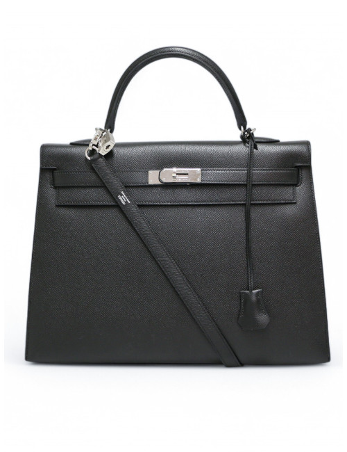 Sac Kelly 35 sellier HERMES epsom noir