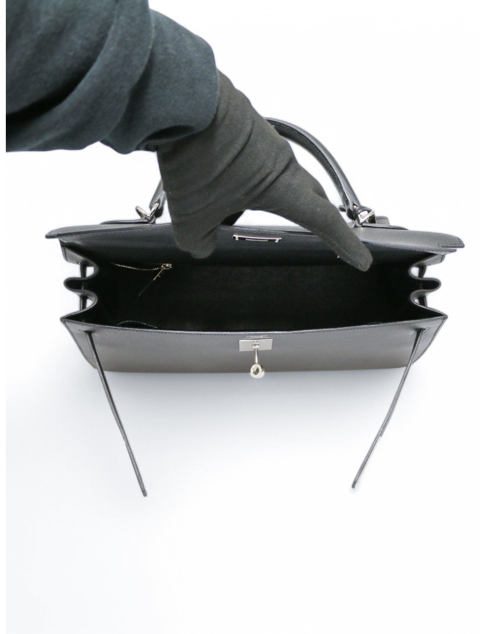 Sac Kelly 35 sellier HERMES epsom noir