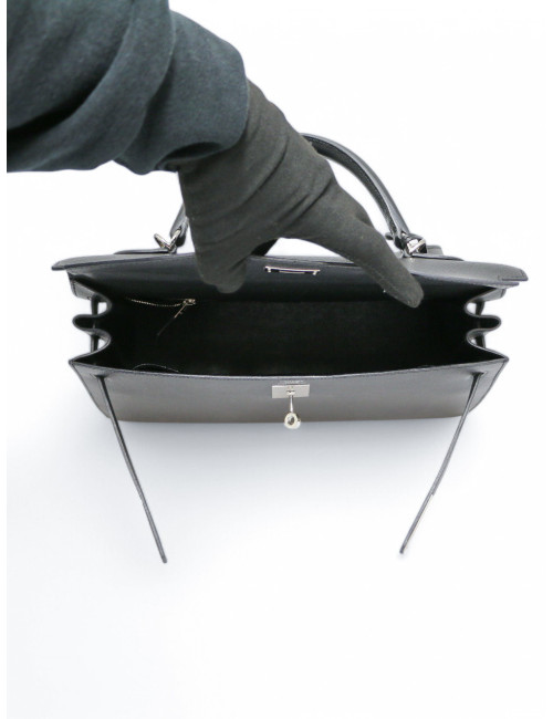 Sac Kelly 35 sellier HERMES epsom noir